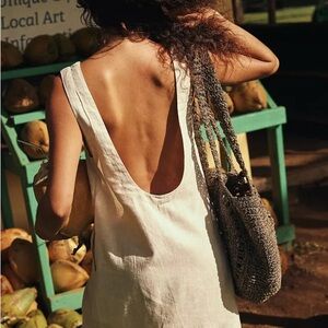 Free People Full Of Sunshine Cotton-Linen Mini Dress